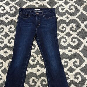 Classic Dark Blue Boot Cut Women's Jeans